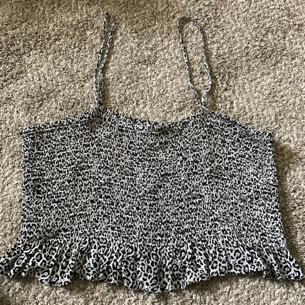 Smocked Cropped Tank-top